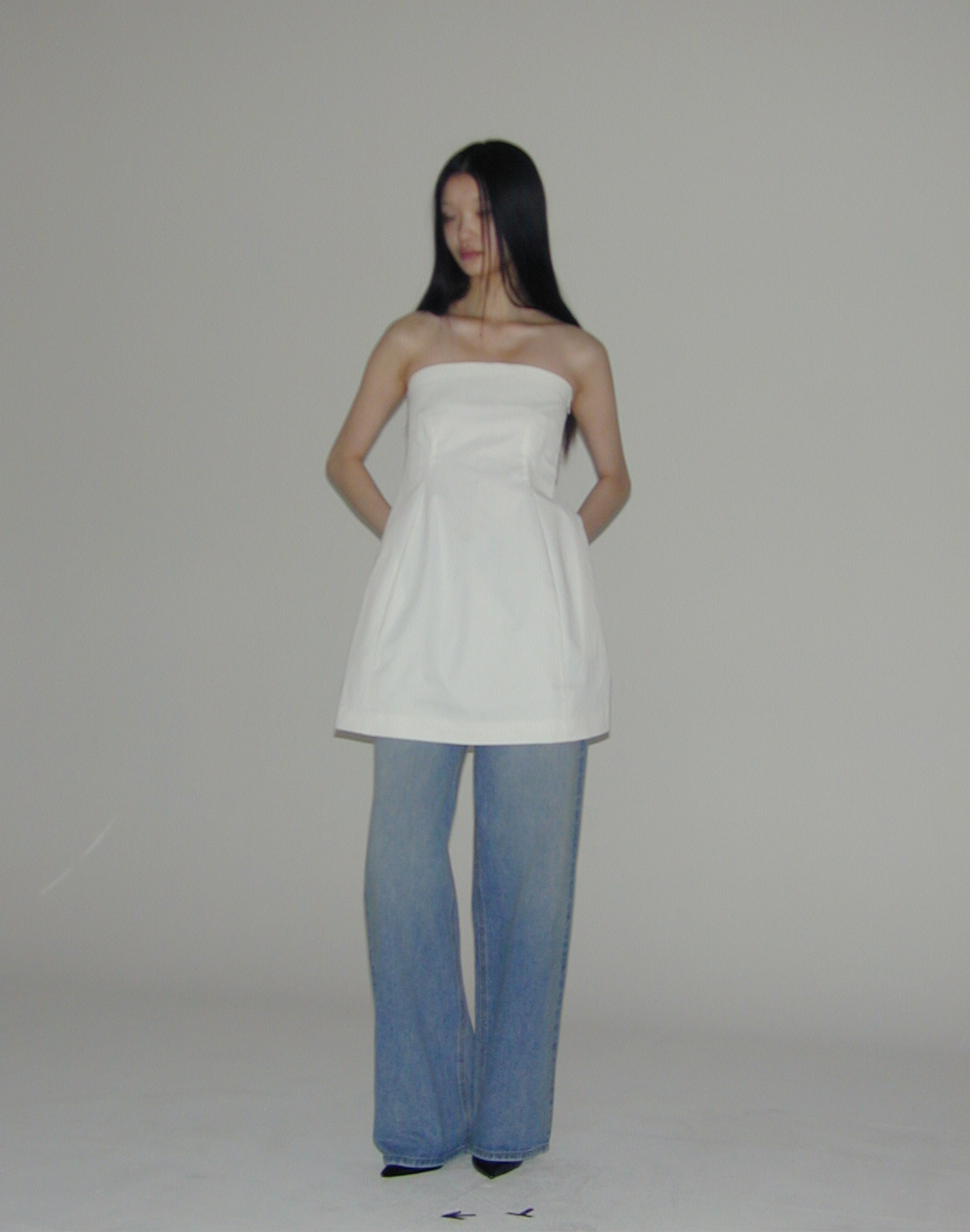 MINI BELL DRESS (WHITE)